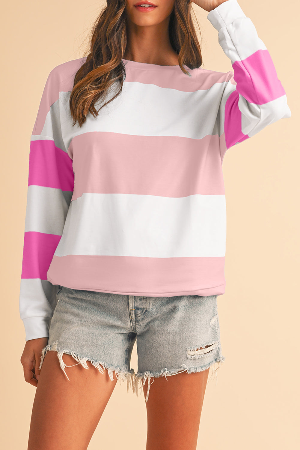 No 180 Rose Red Drop Sleeve Top