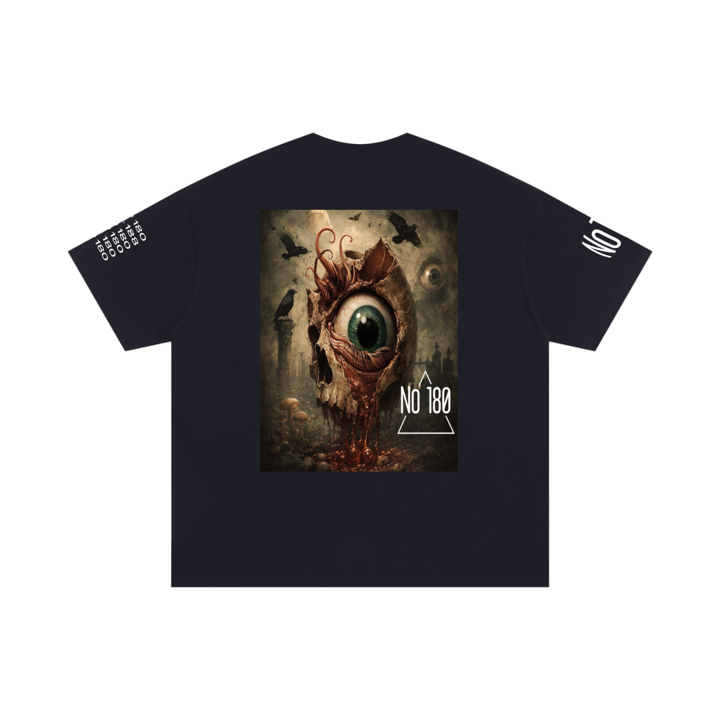 No 180  The Watcher Remains Oversized Tee