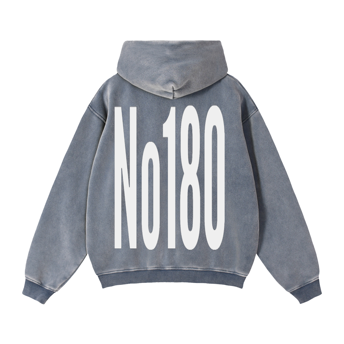 No 180 Zip-Through Boxy Fleece Hoodie