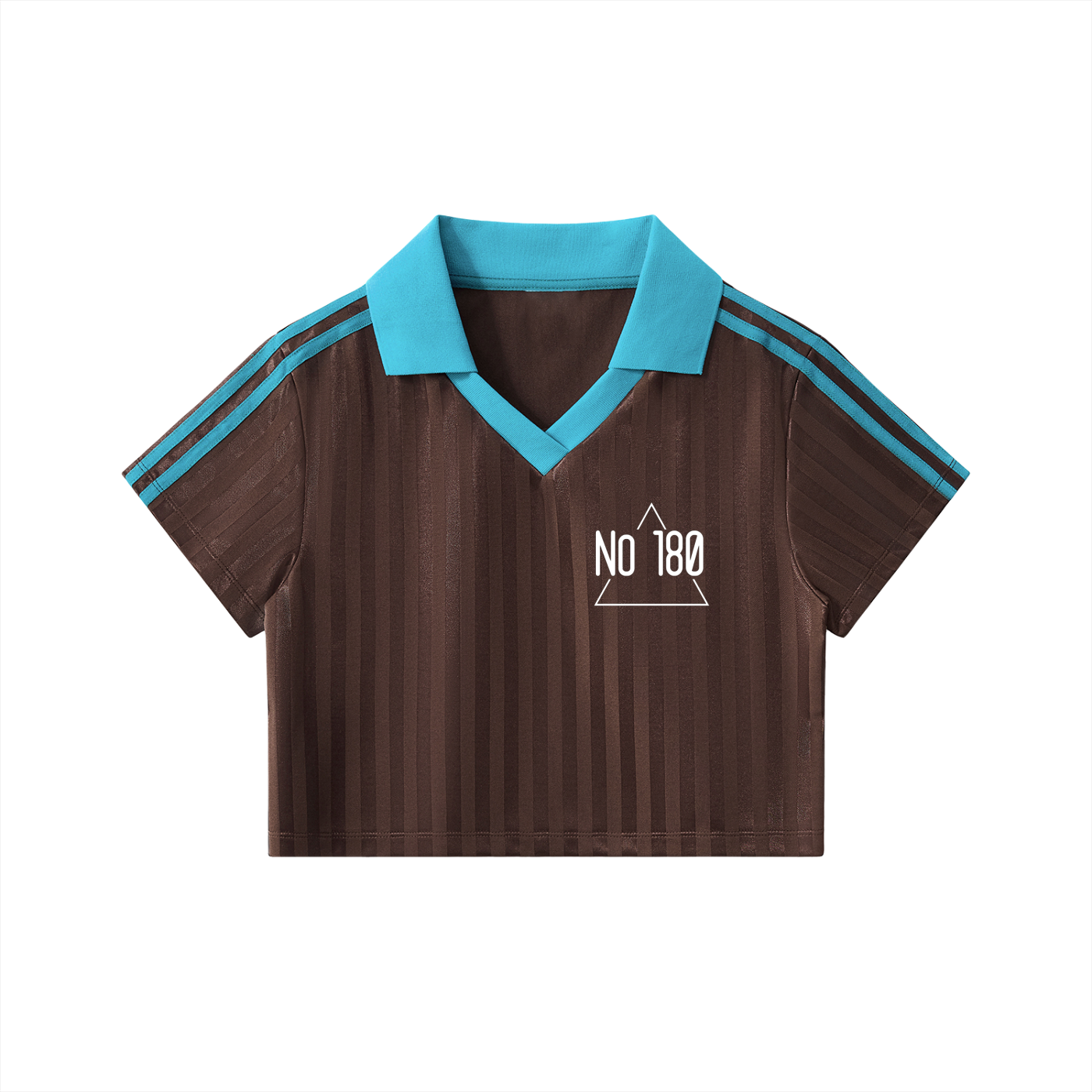No 180 Contrast Collar Cropped Jersey