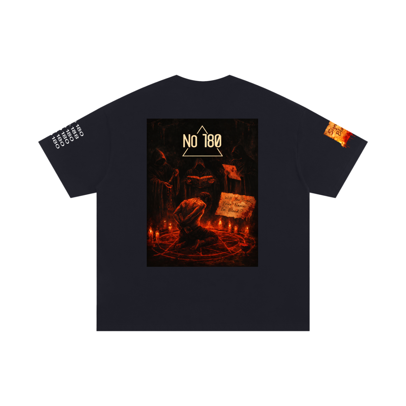 No 180 Blood Oath Oversized Tee