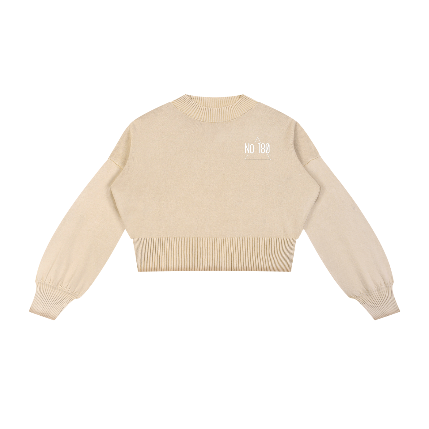 No 180 Mineral Pulse Cropped Sweater