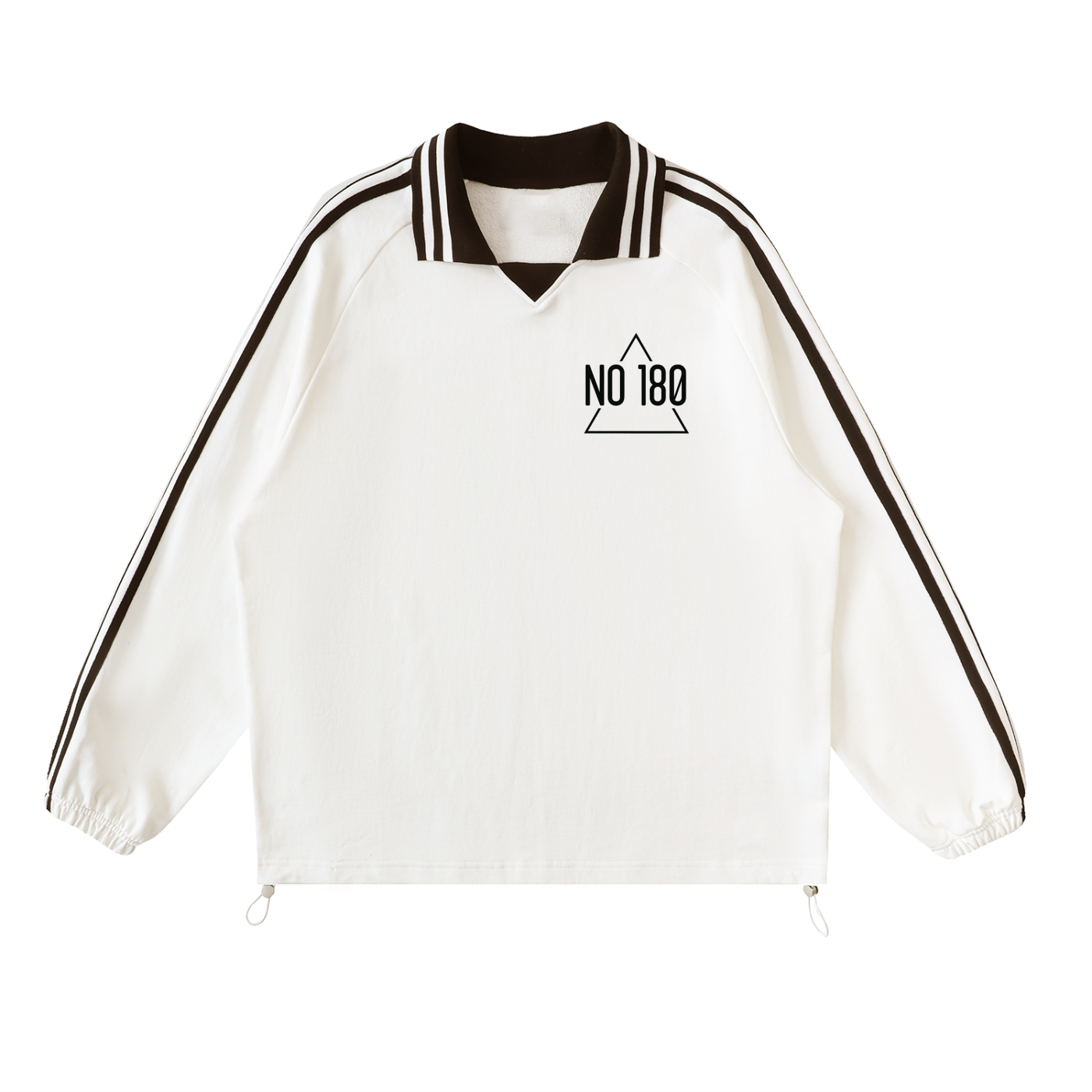 No 180 Offset Lapel Sweatshirt