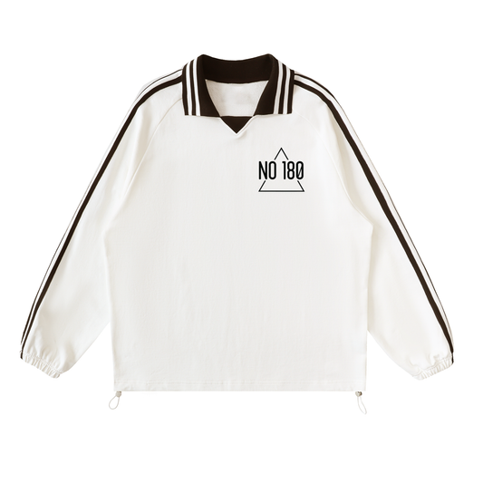 No 180 Offset Lapel Sweatshirt