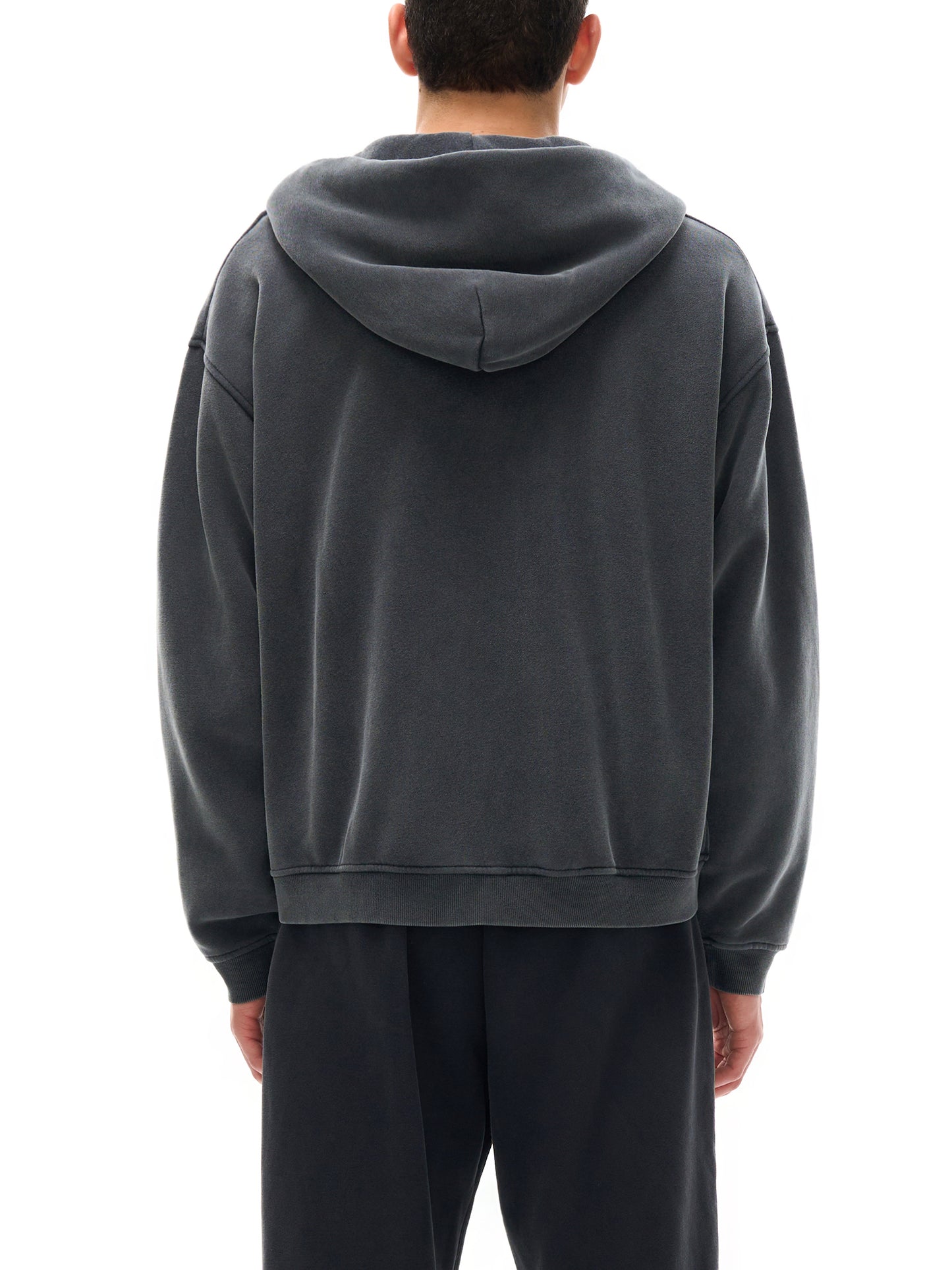 No 180 Zip-Through Boxy Fleece Hoodie