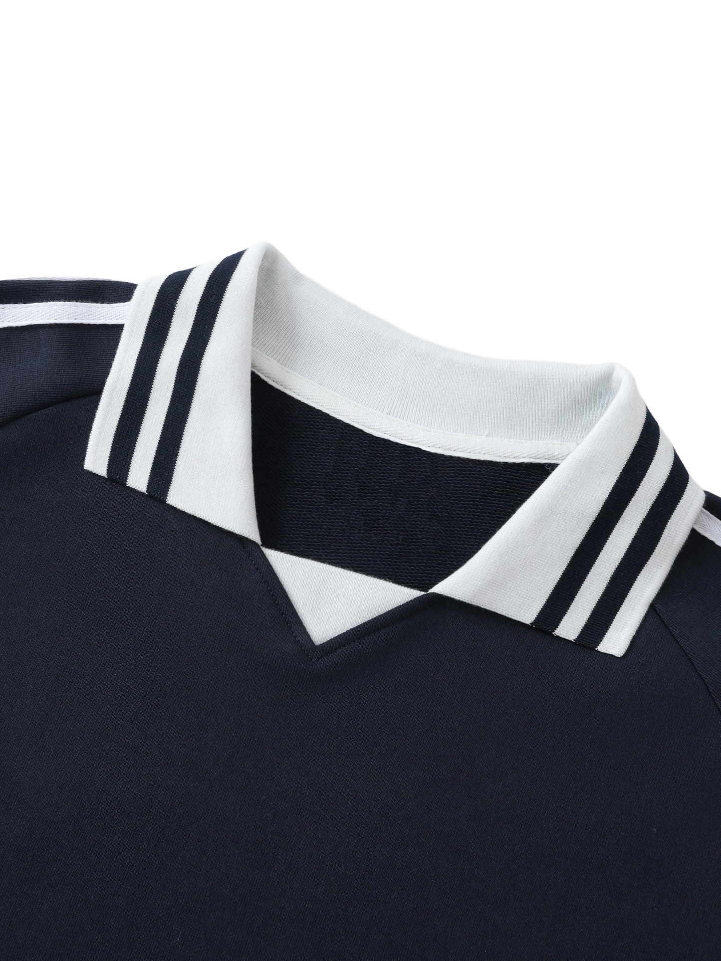 No 180 Offset Lapel Sweatshirt