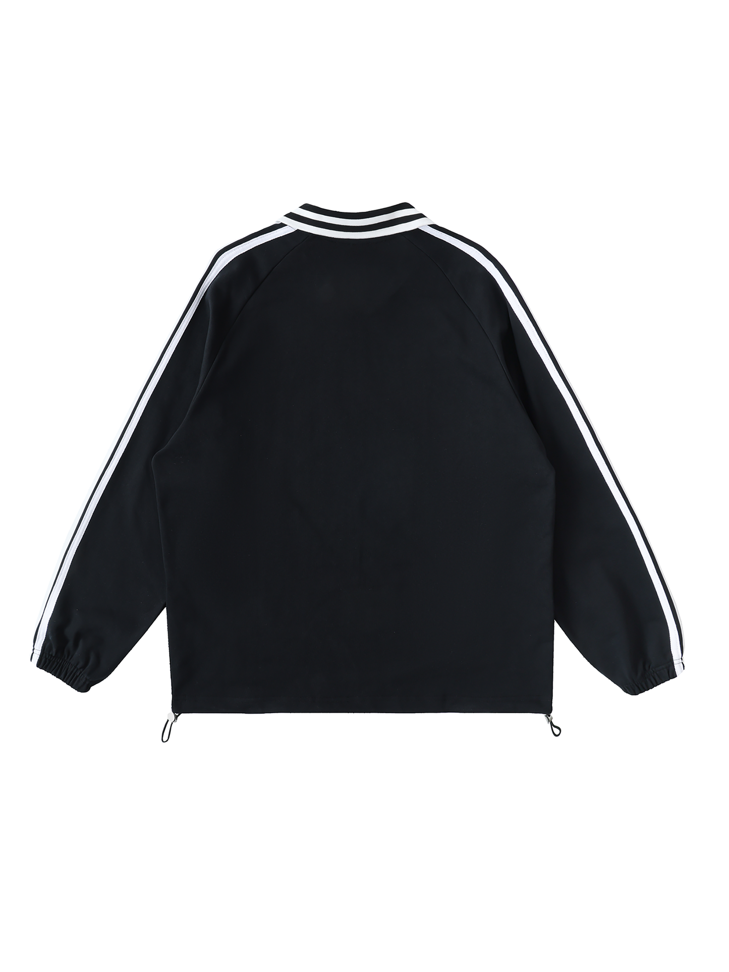 No 180 Contrast Stripe Lapel Sweatshirt