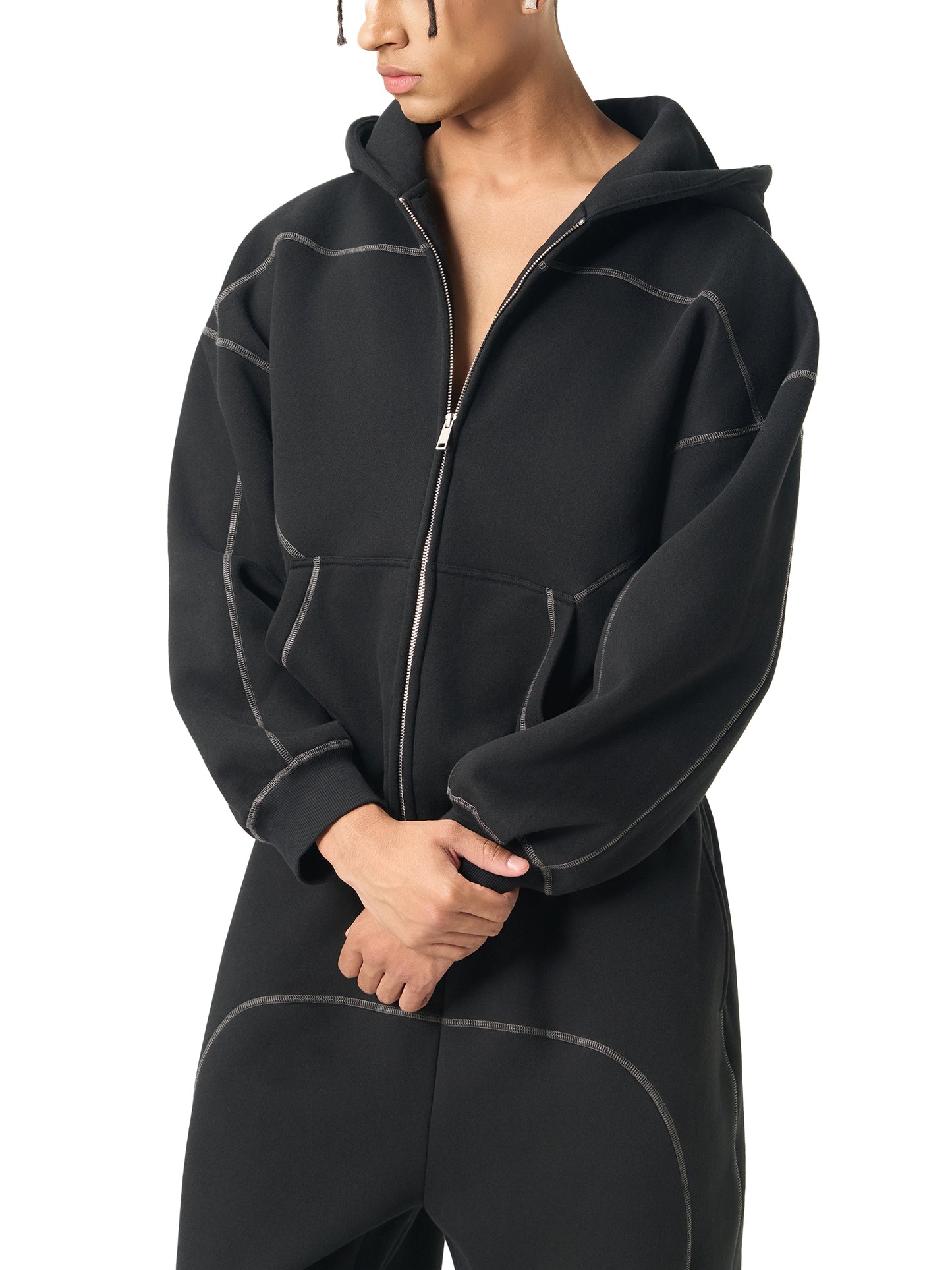No 180 Blackout Zip Hoodie