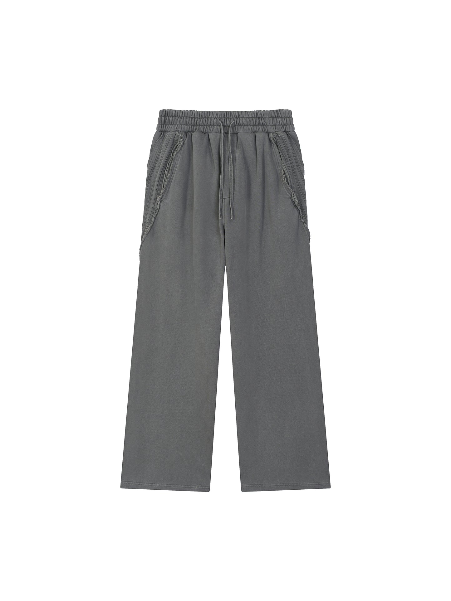 No 180 Snow Wash Raw Edge Sweatpants