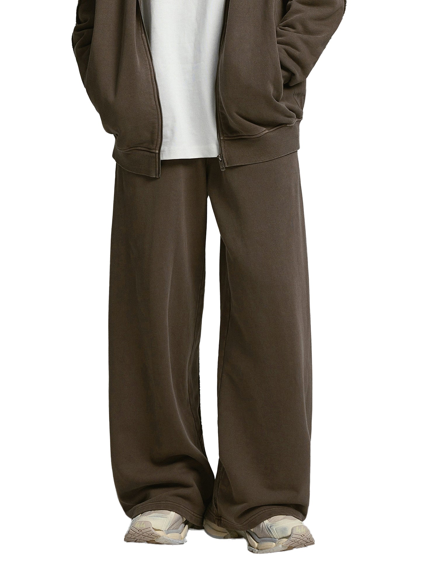 No 180 Snow Wash Raw Edge Sweatpants