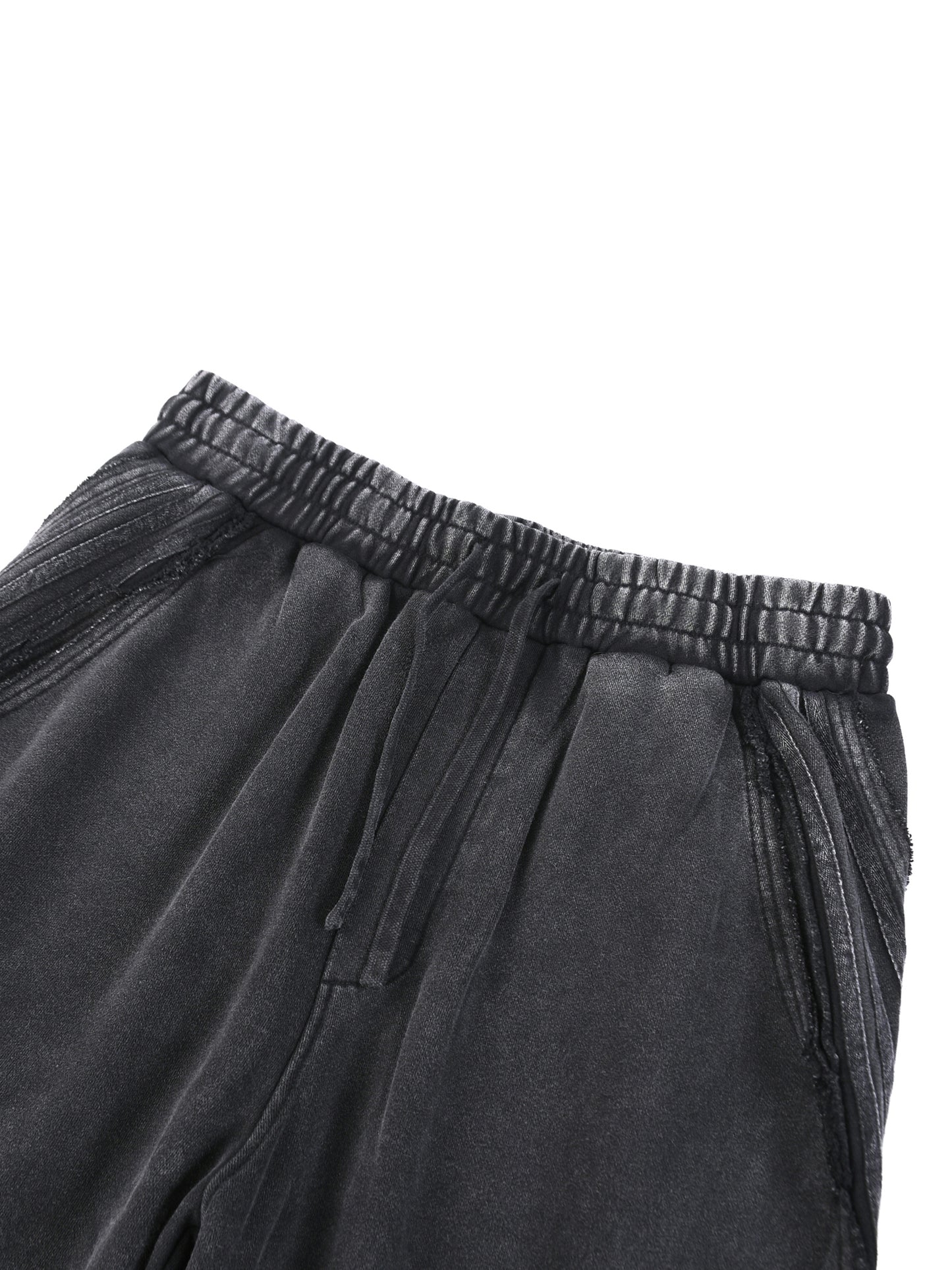 No 180 Snow Wash Raw Edge Sweatpants
