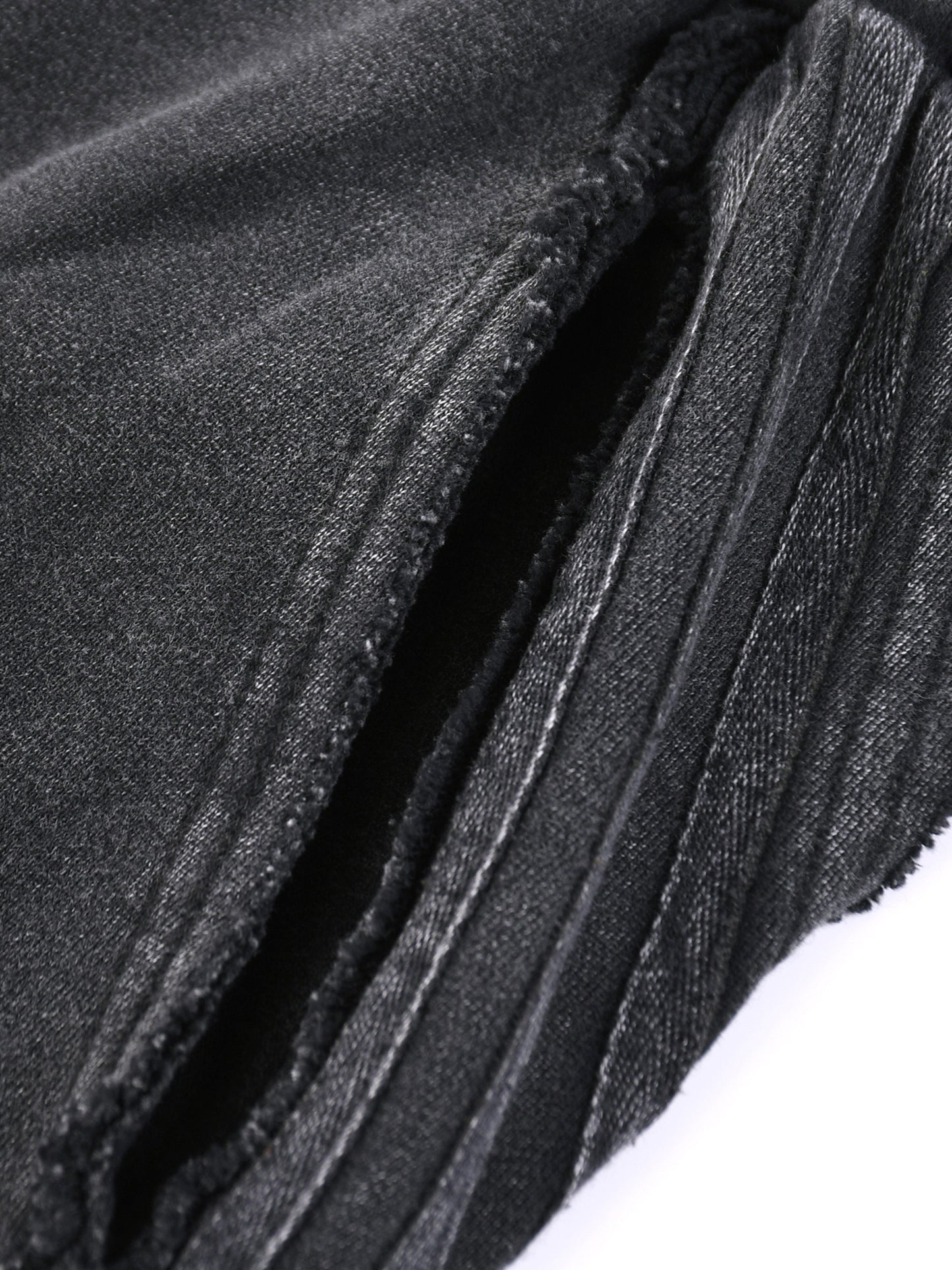No 180 Snow Wash Raw Edge Sweatpants