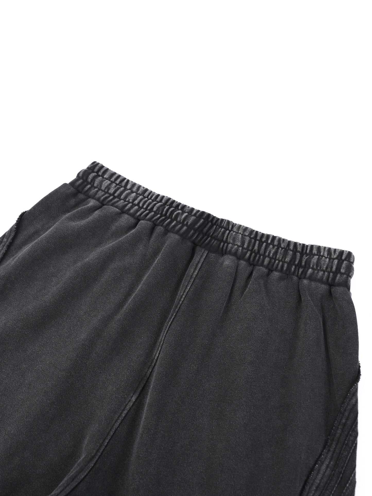 No 180 Snow Wash Raw Edge Sweatpants
