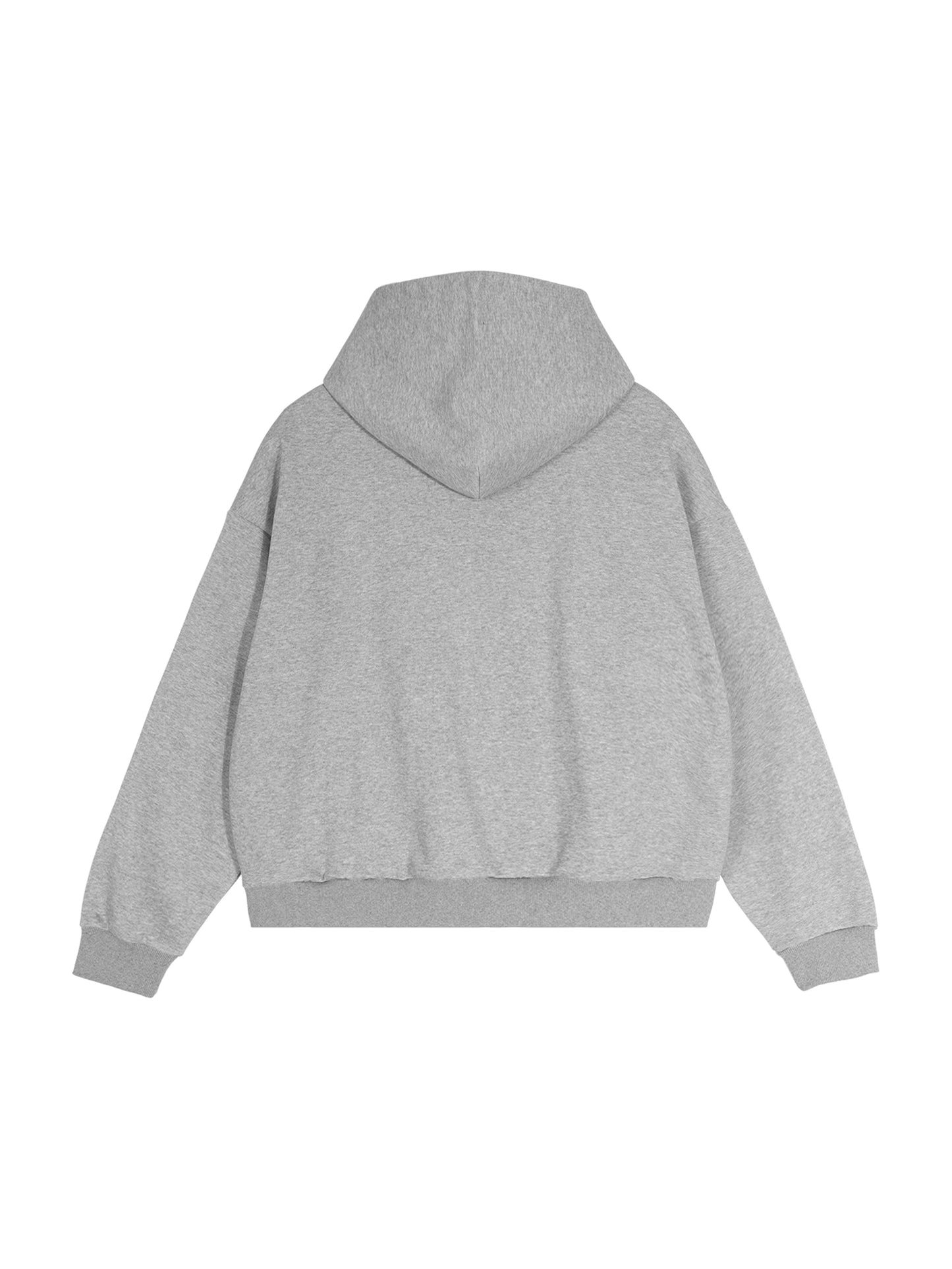 No 180 Contrast Plaid Boxy Zip Hoodie