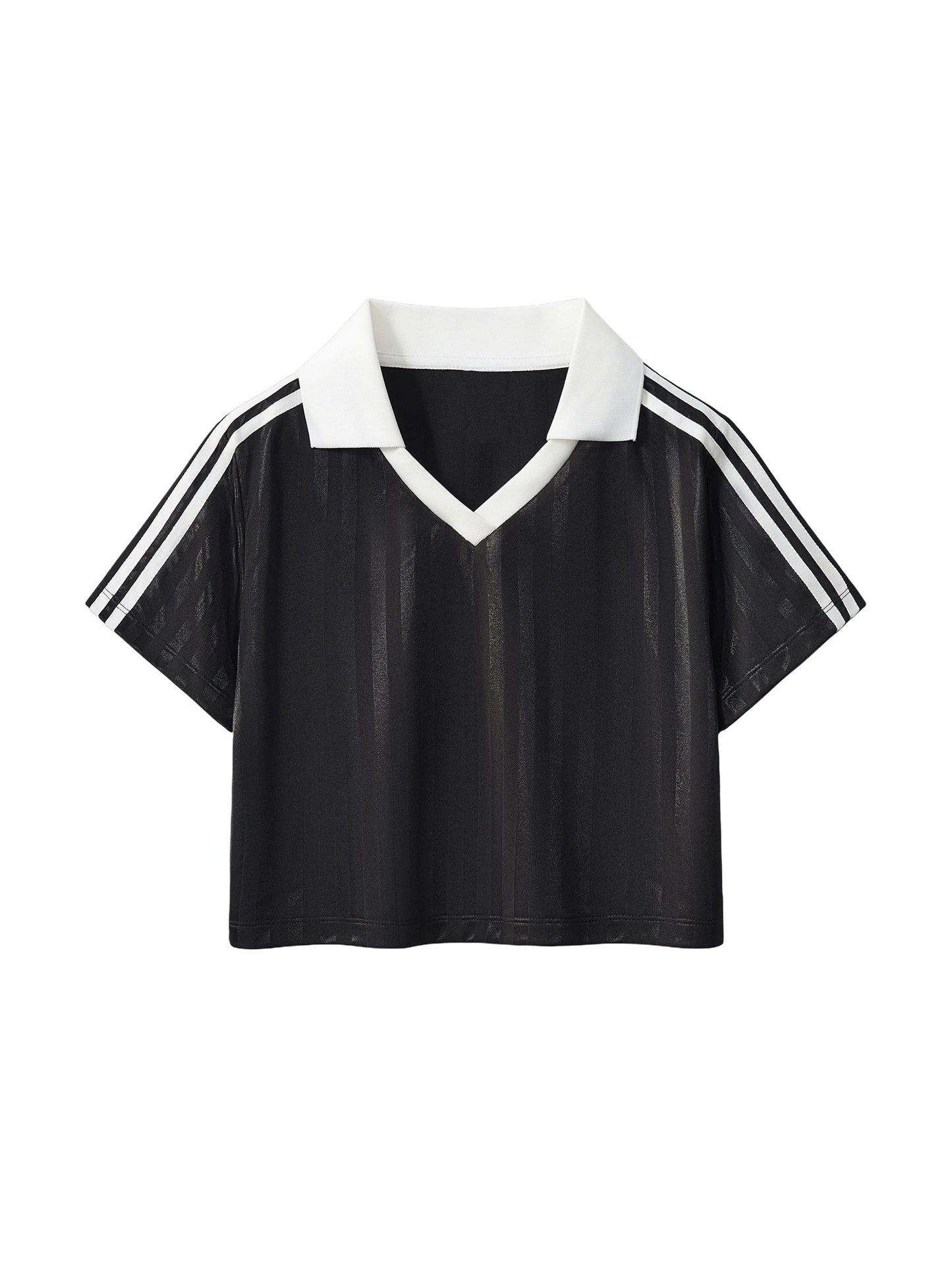 No 180 Contrast Collar Cropped Jersey
