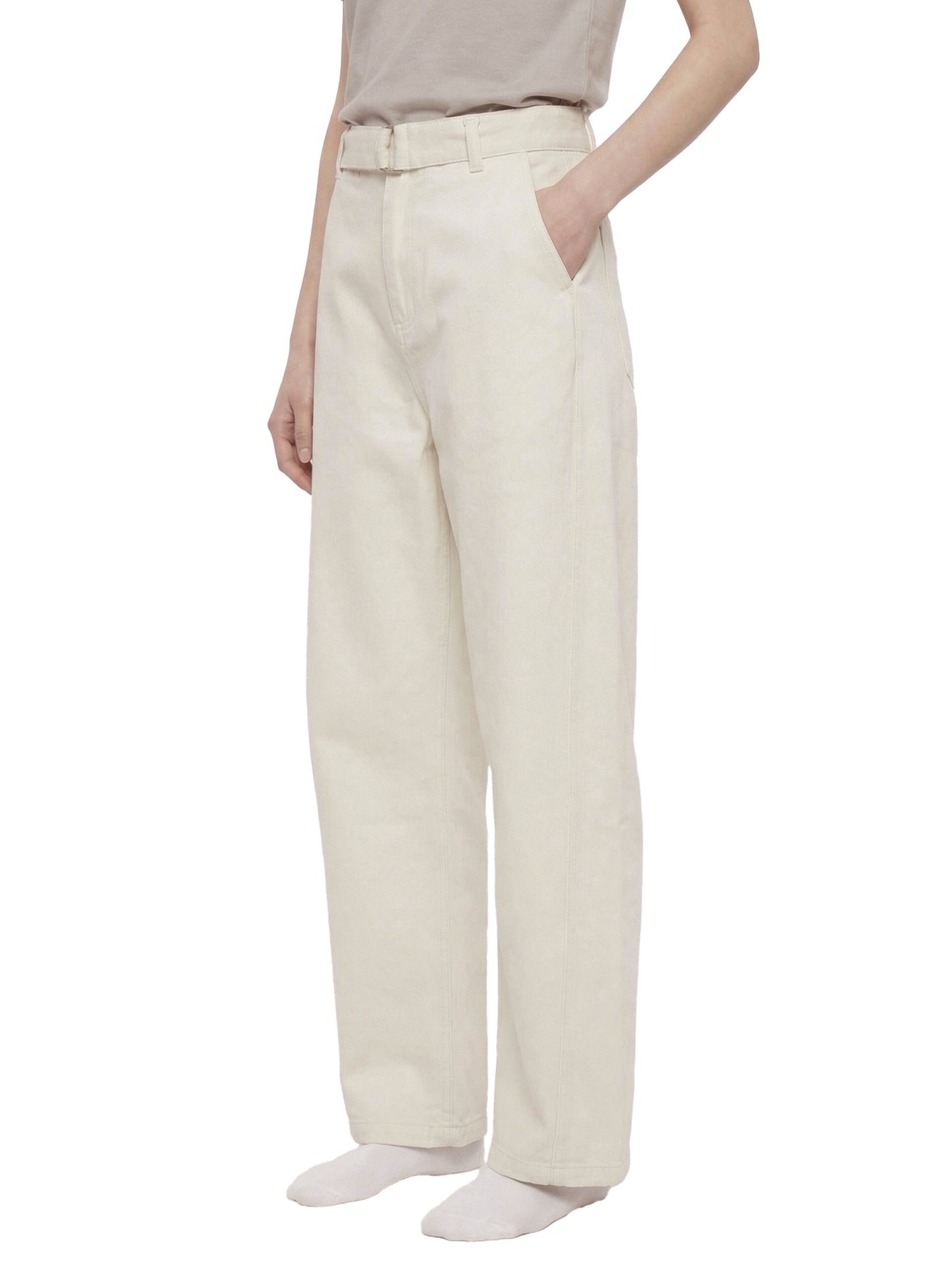 No 180 Foundation Belted Barrel Chinos