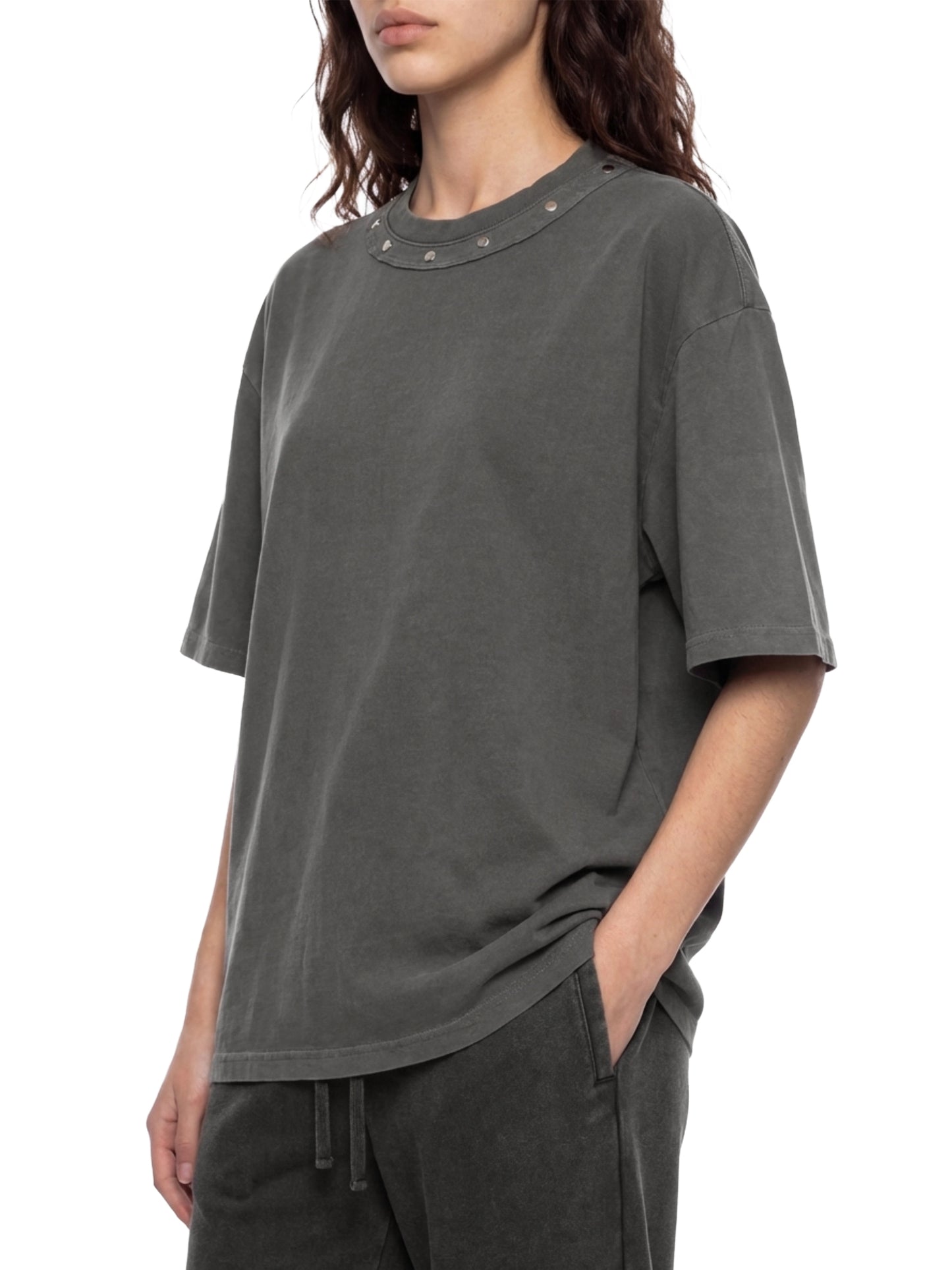 No 180 Static Riot Studded Tee