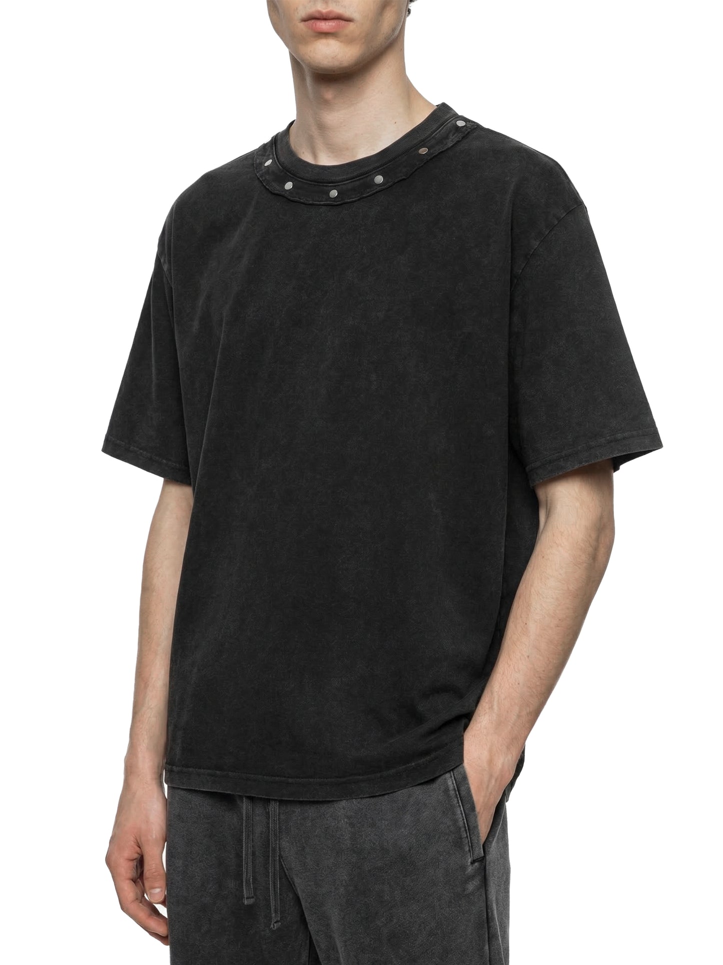 No 180 Static Riot Studded Tee
