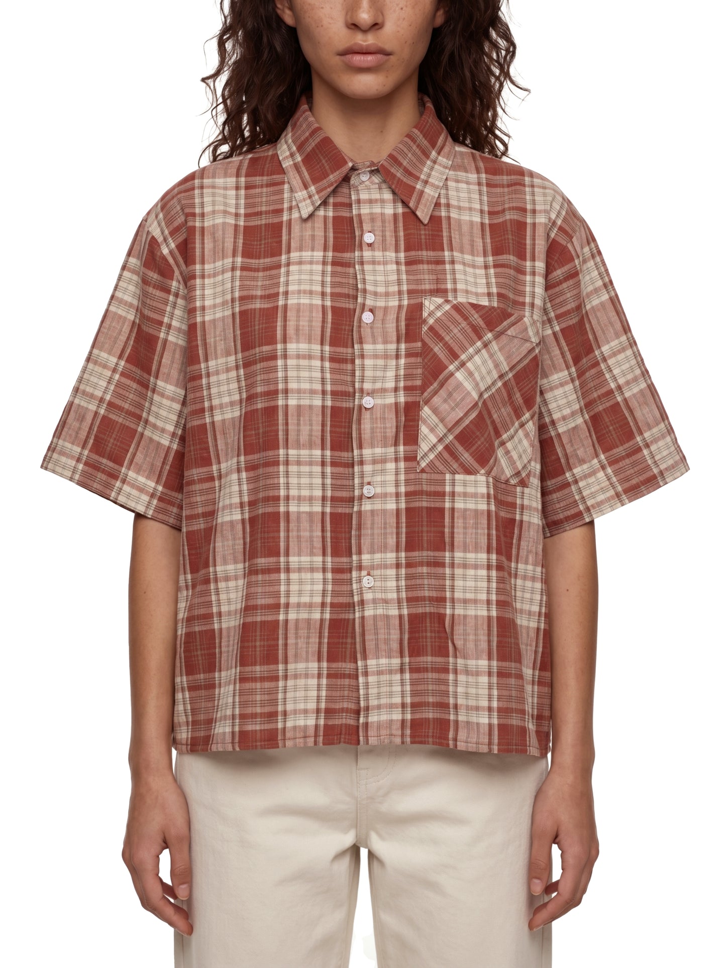 No 180 Rust Signal Plaid Shirt