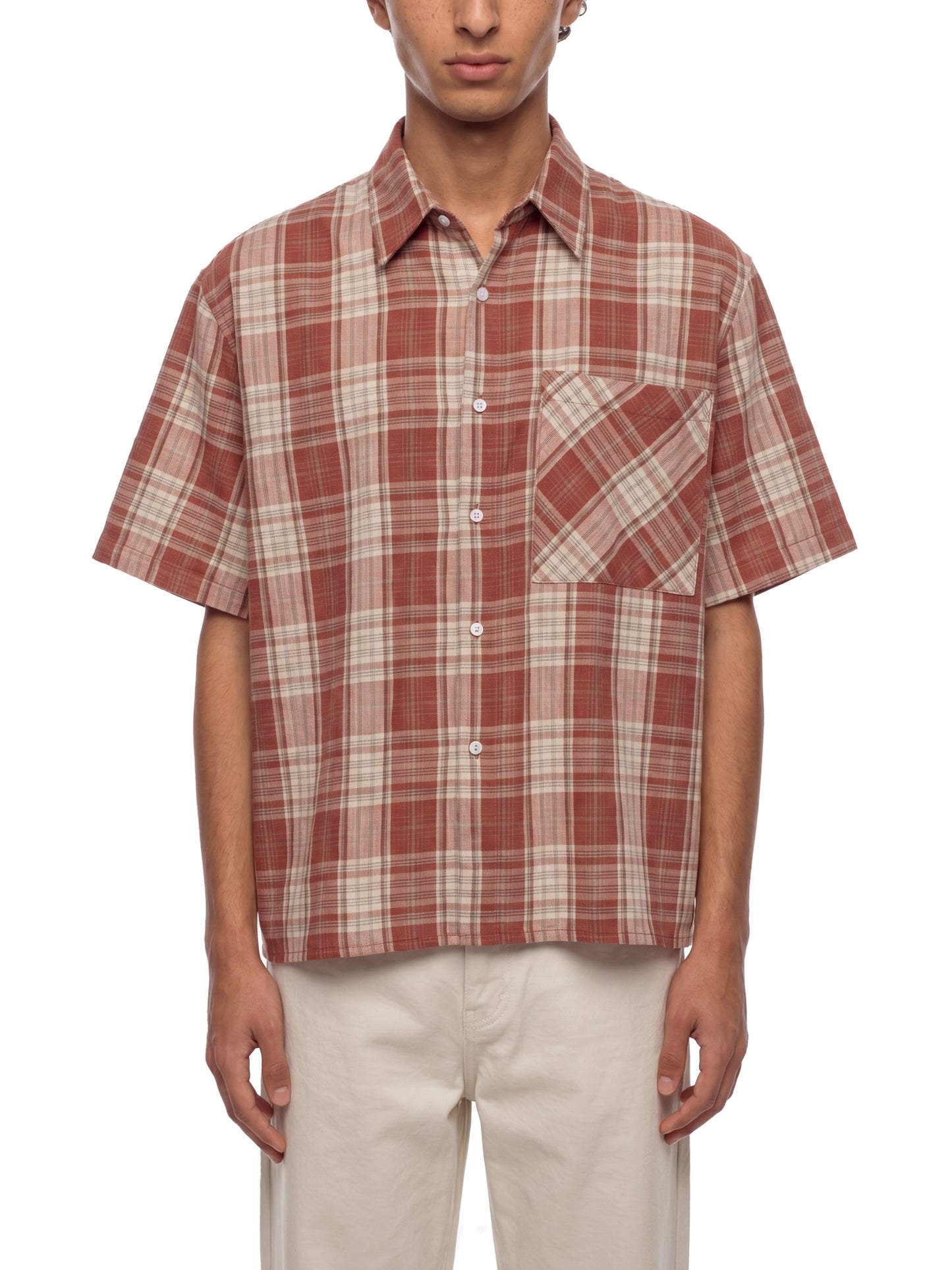 No 180 Rust Signal Plaid Shirt