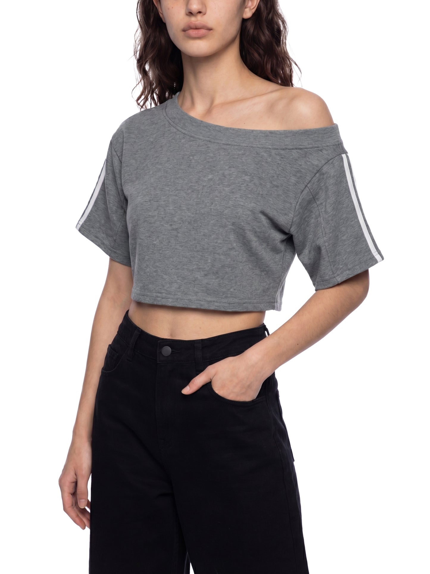 No 180 Sidewave Crop Tee