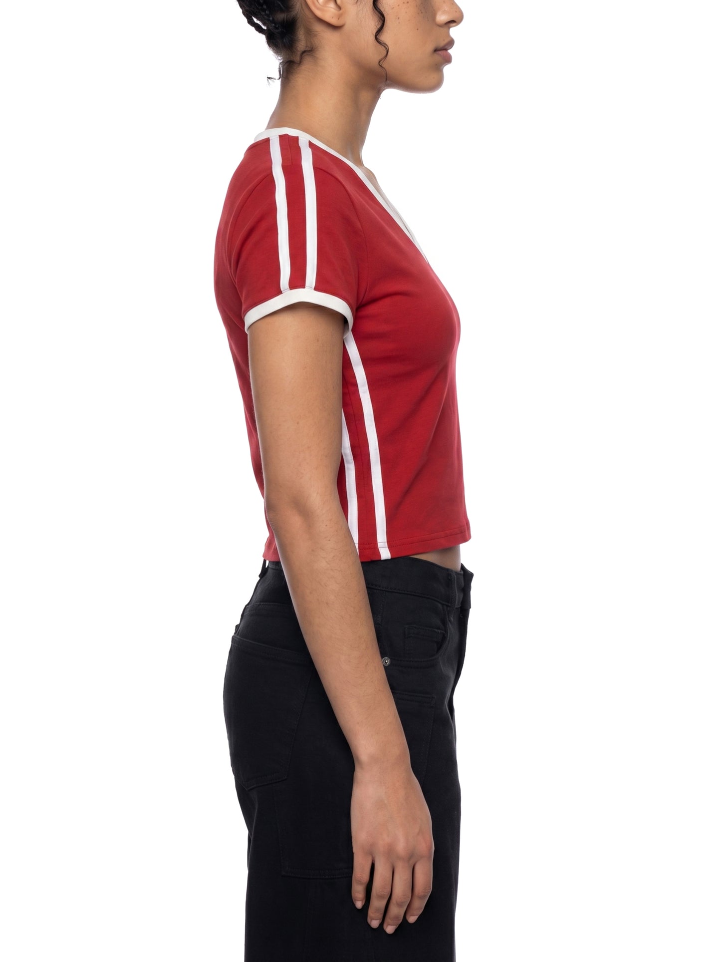 No 180 Victory Line Crop Tee