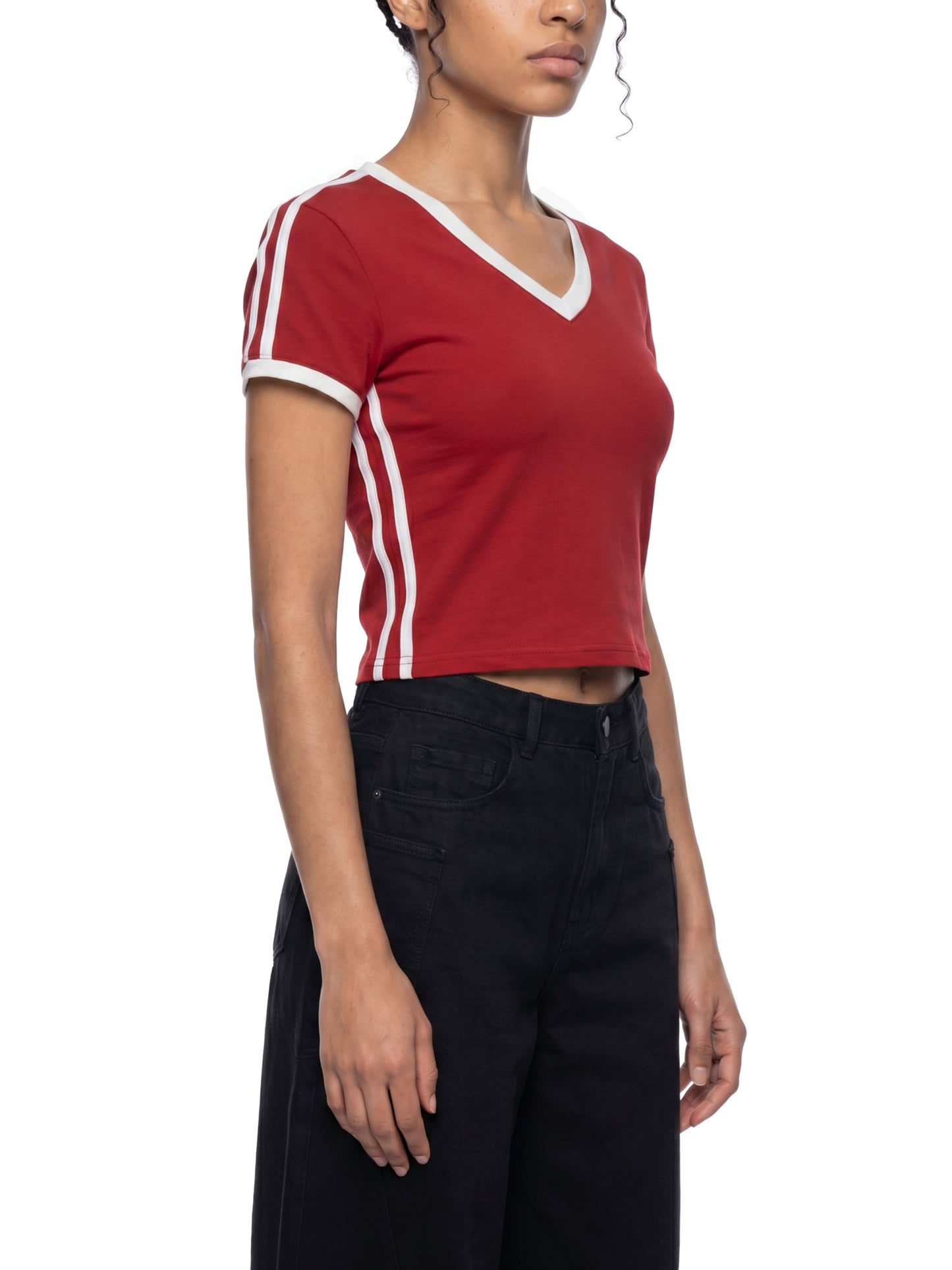 No 180 Victory Line Crop Tee