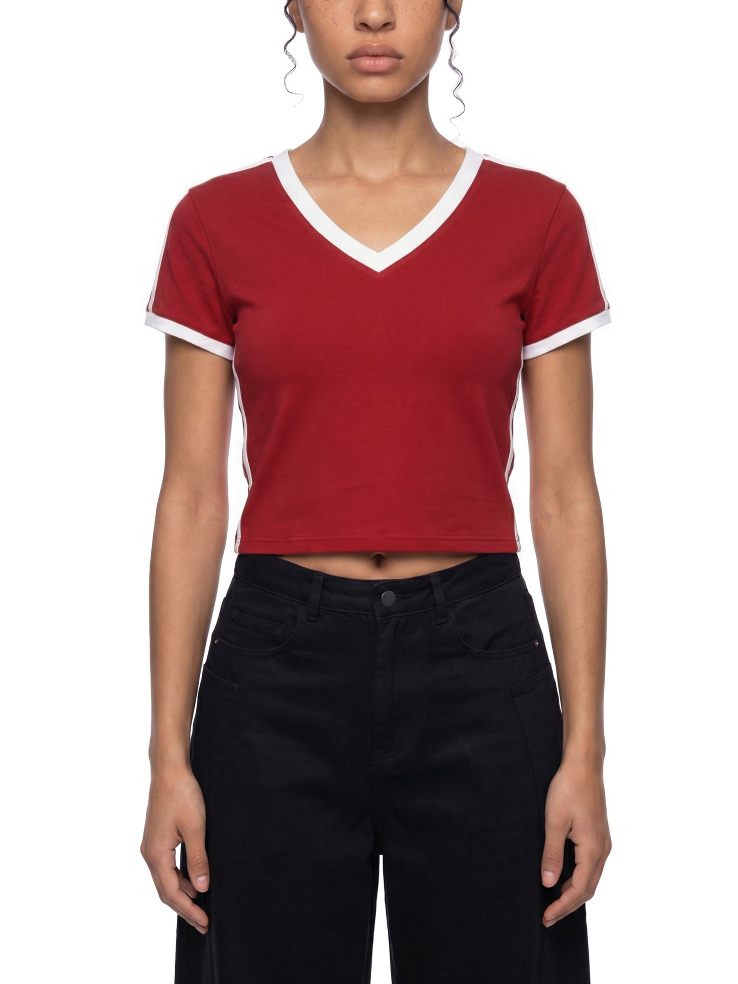 No 180 Victory Line Crop Tee
