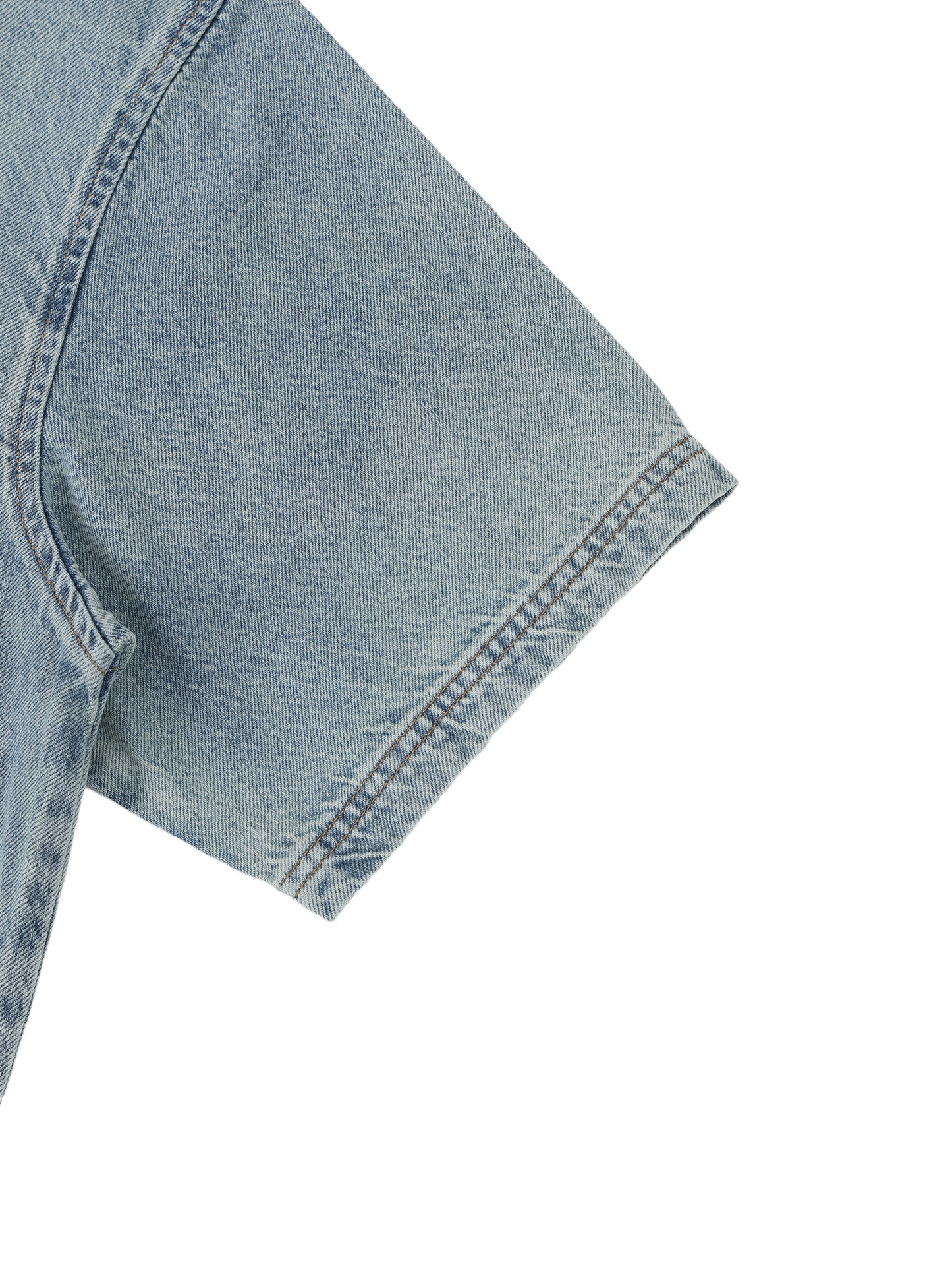 No 180 Vintage Wash Denim Box Tee