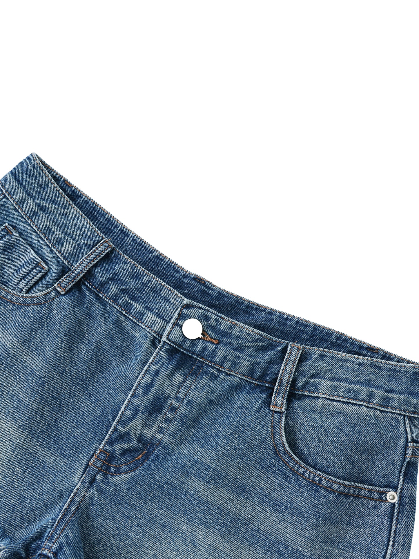 No 180 Raw Edge Denim Shorts