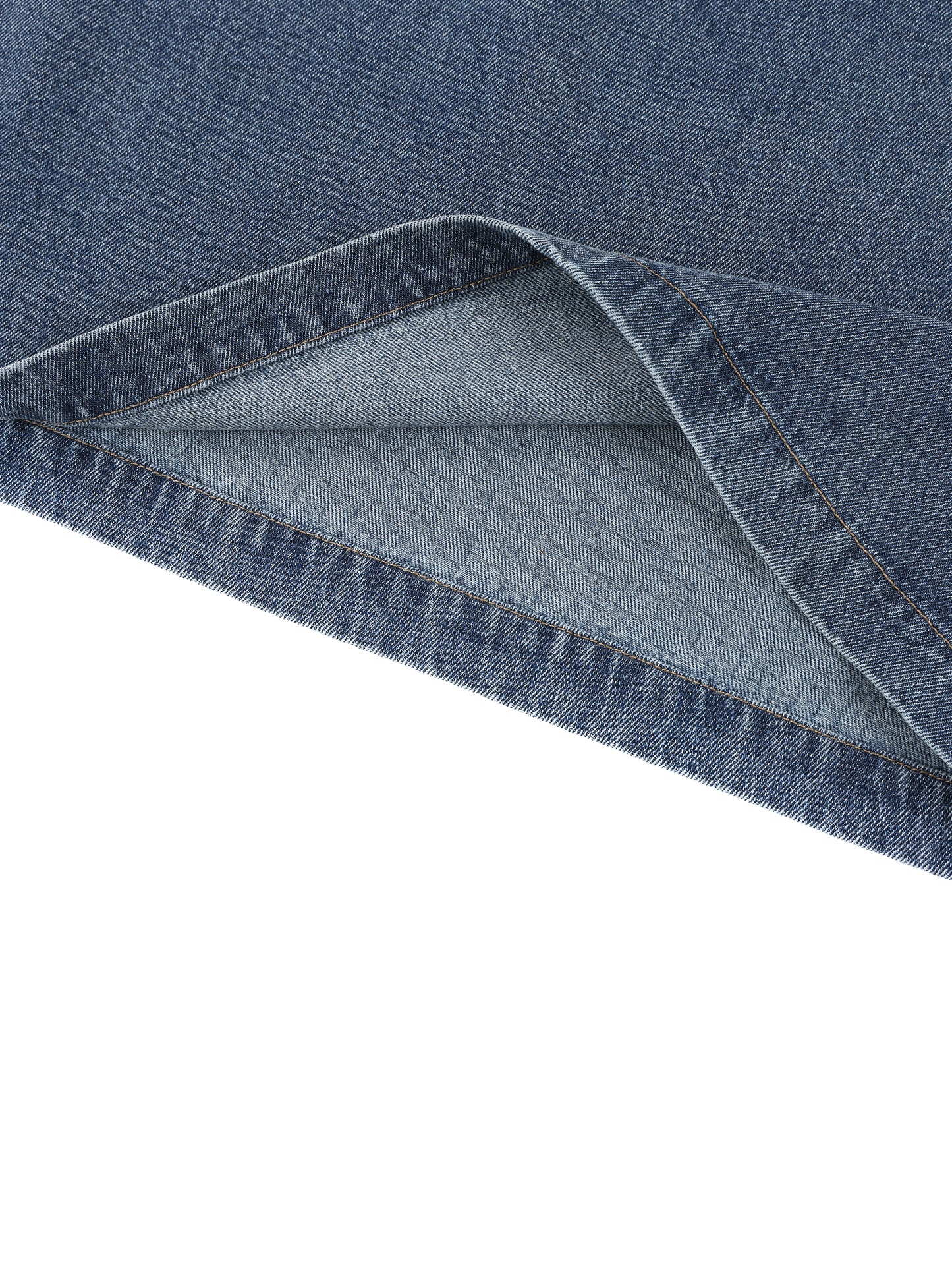 No 180 Vintage Quarter Zip Denim Shirt