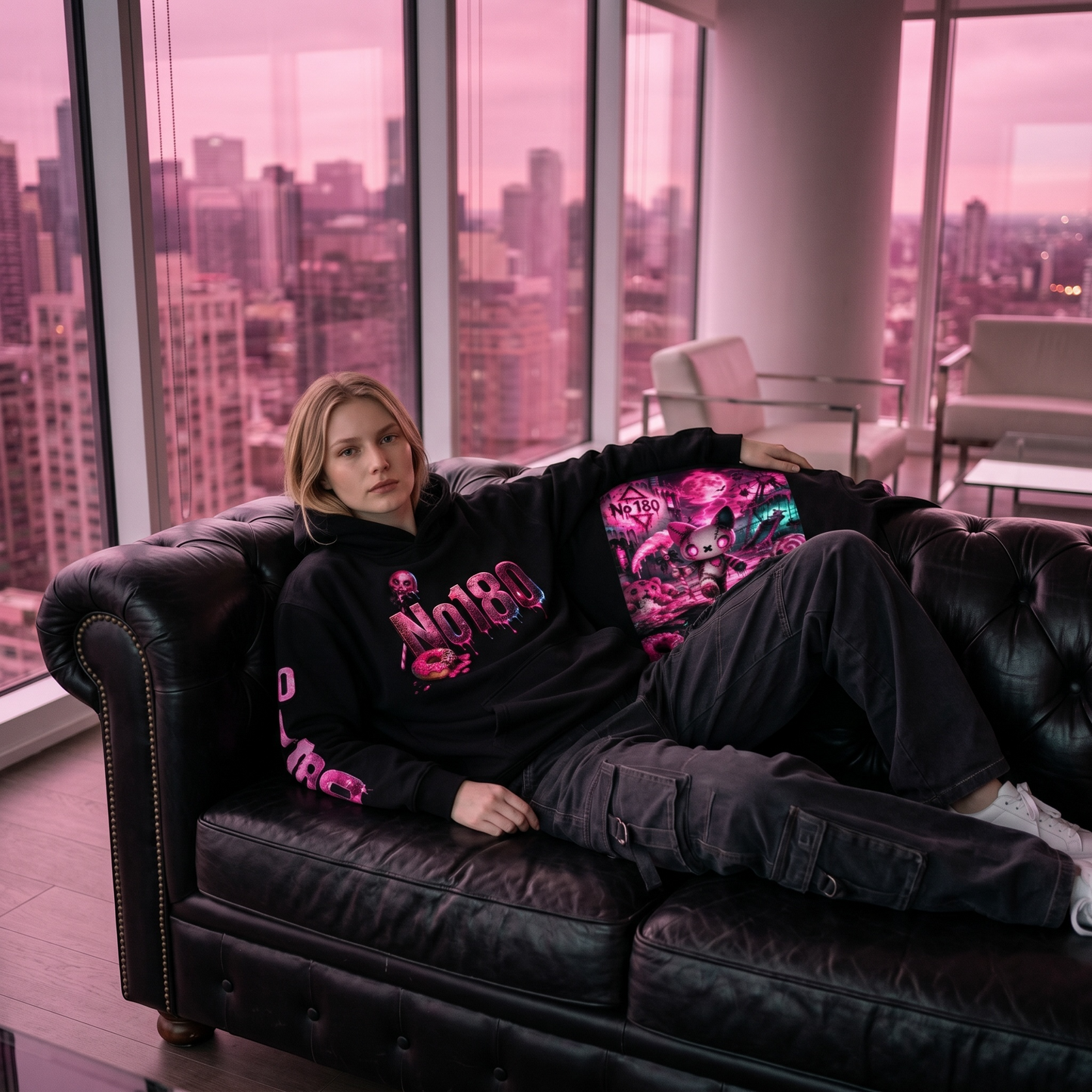 No 180 Candy Reaper Oversized Hoodie